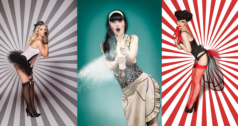 Pin-up, Retro, 50`s, Vintage Shooting im Fotostudio Berlin Spandau